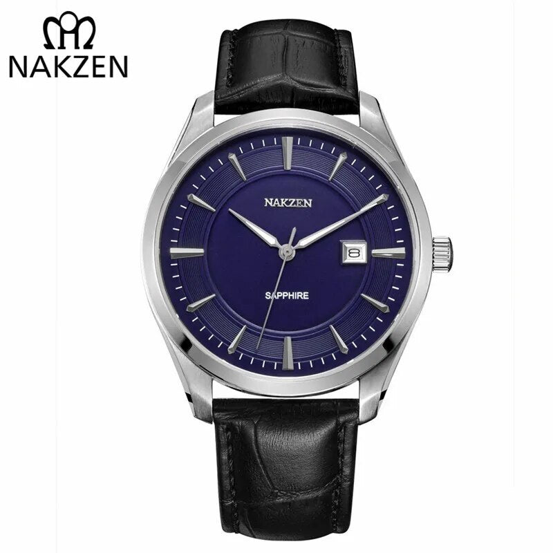 NAKZEN 2020 New Men's Watches Top Brand Luxury Quartz Watch Men Leather Waterproof Military Watch Man Clocks Relogio Masculino 1002