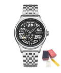 RUIMAS Watches for Men Top Brand Luxury Mechanical Chronograph Clock Stainless Steel Casual Wrist Watch Man Business Watch 6787