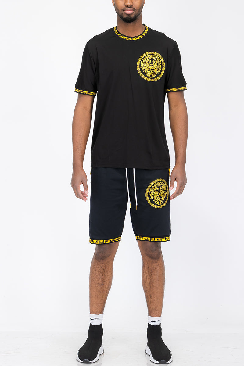 Lion Head Tshirt Short Set-2