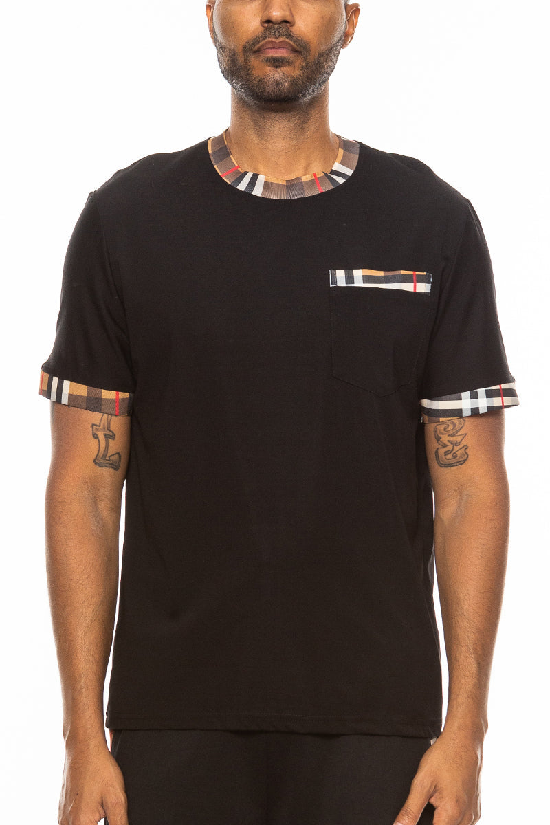 Checkered Detail TShirt-0