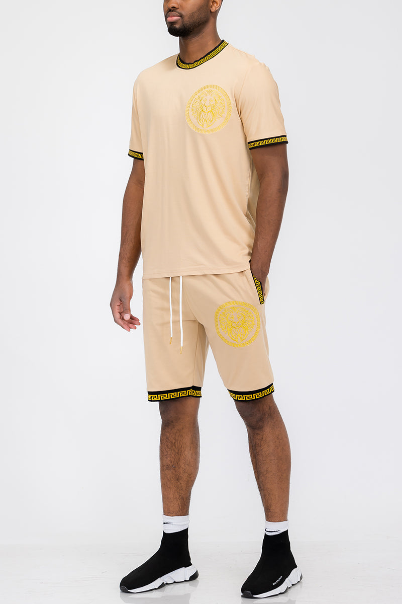 Lion Head Tshirt Short Set-5