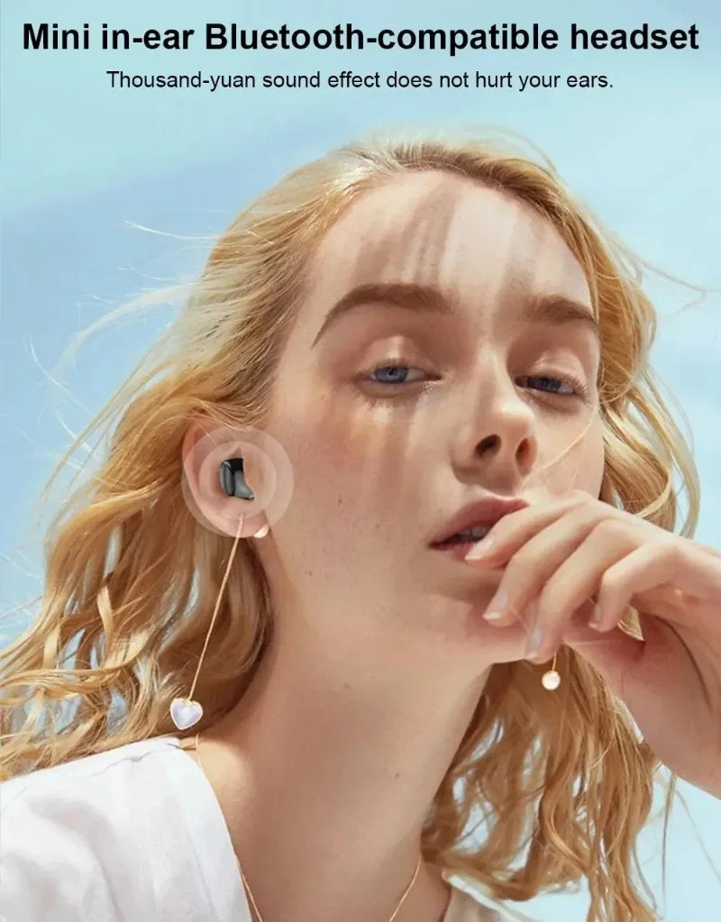 X6 Single-Side Headset Mini Bluetooth Sports Invisible Headset Car Single-Ear In-Ear 5.0 Small Headset