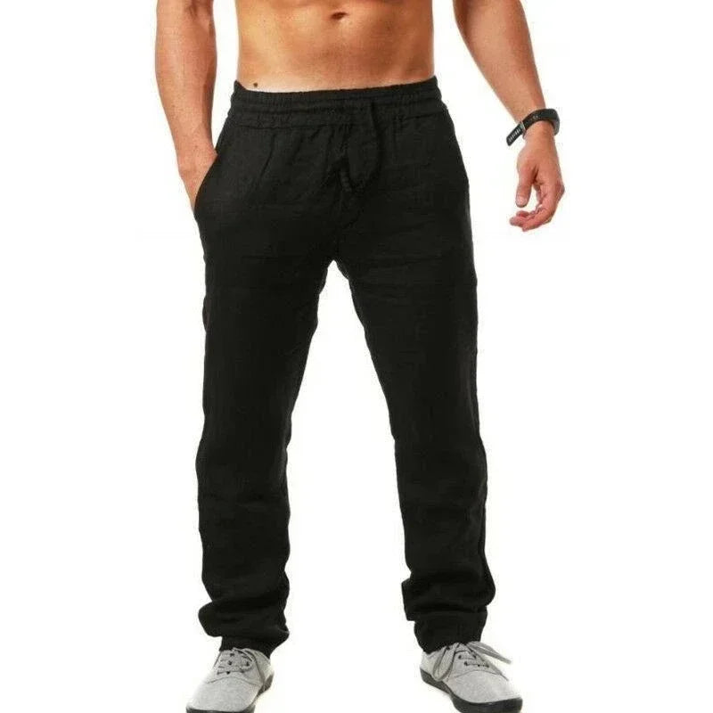Ropa Hombre Baggy Pants Men's Cotton Linen Casual Pants Breathable Trousers Fitness Streetwear Clothing Jogging Autumn Summer