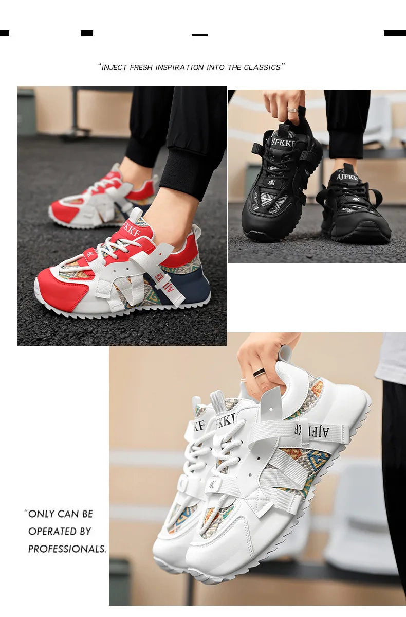 Men Comfortable Wear-resistant Sneakers Fashion Increased Breathable Sport Shoes Original Men Gump Shoes Four Seansons Versatile