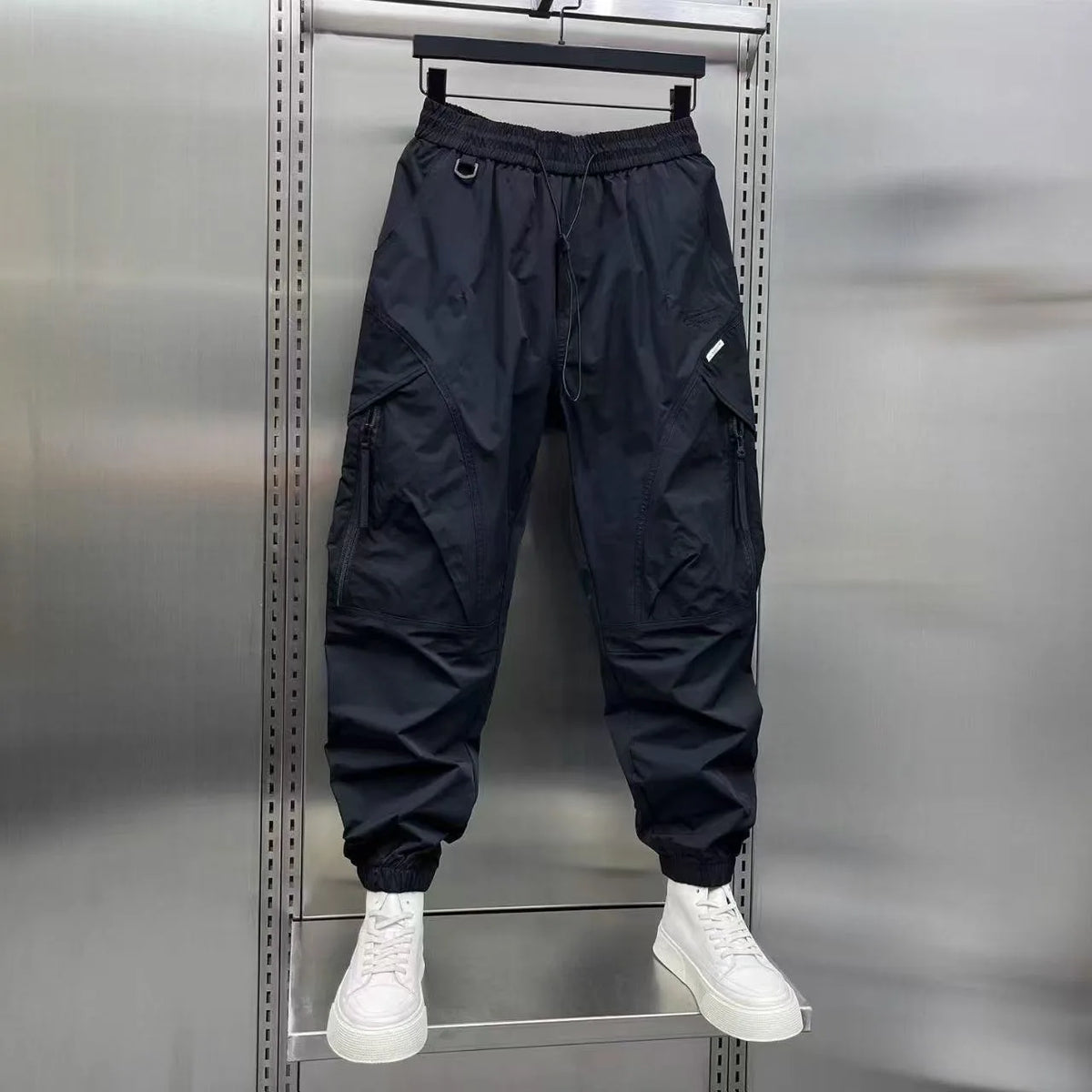 2025 New Jogging Pants Man Autumn Green Black Loose Casual Pants S-3XL American Style Hight Street Trousers Men Clothing