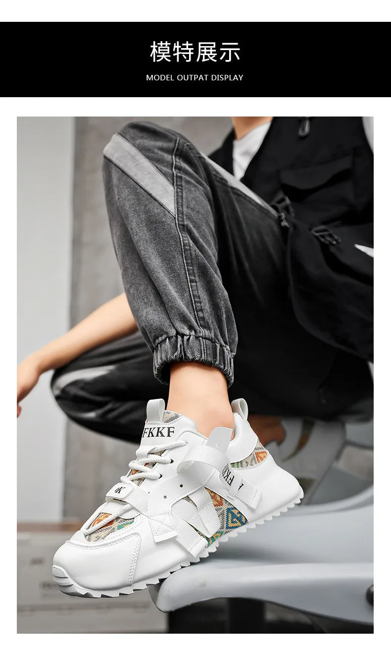 Men Comfortable Wear-resistant Sneakers Fashion Increased Breathable Sport Shoes Original Men Gump Shoes Four Seansons Versatile