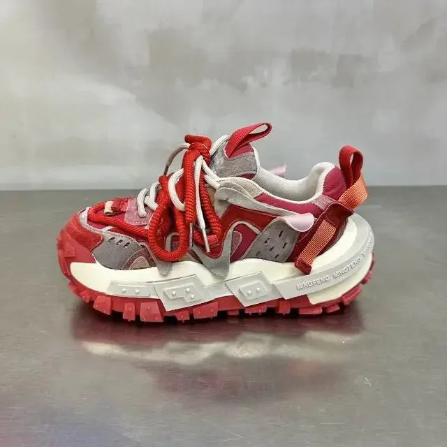 Color Block Chunky Sneaker for Men/Women Designer Bottom Running Shoes Fashion Casual Increased Internal High Platform Shoes