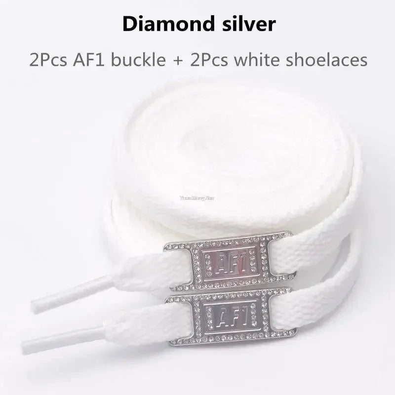 Original AF1 Shoelaces Combination White Flats Laces and Shoe Decoration Suit Sneaker Shoelace Air Force One Shoes Accessories-8