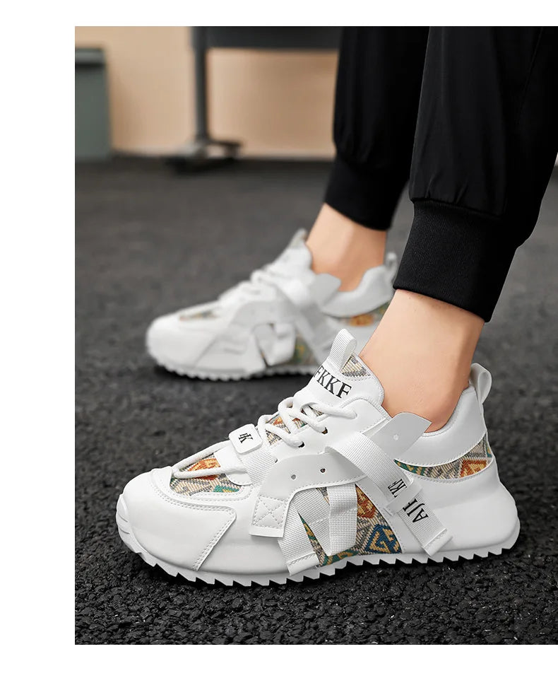 Men Comfortable Wear-resistant Sneakers Fashion Increased Breathable Sport Shoes Original Men Gump Shoes Four Seansons Versatile