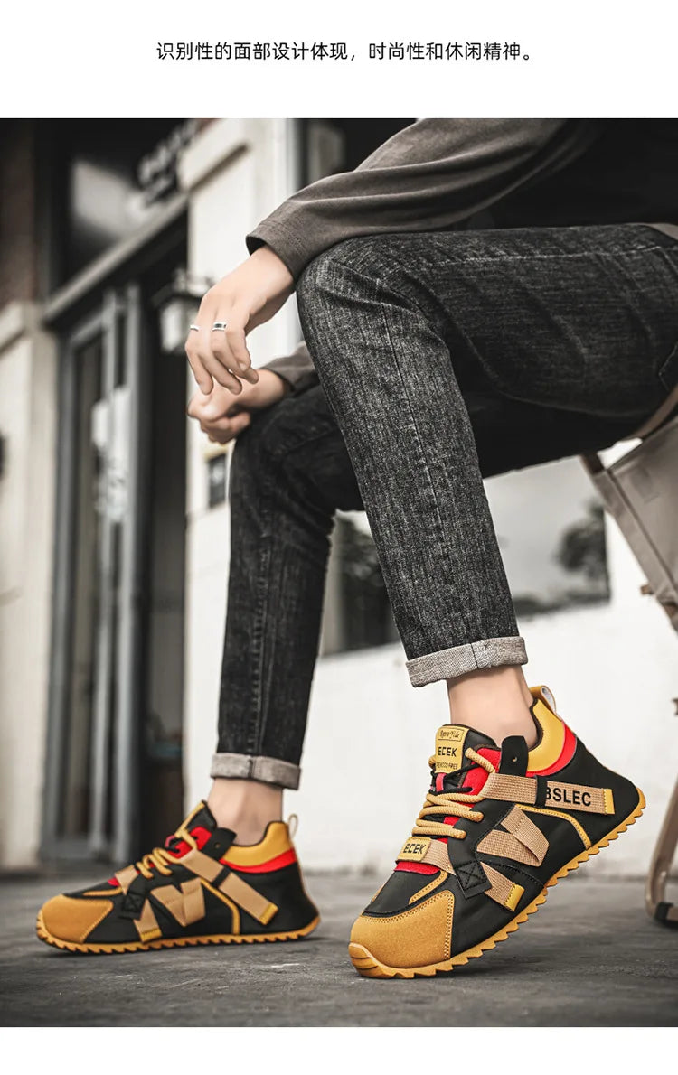 Thick Sole Four Seasons Sports Shoes Man 2026 Trend Spring Hot Sale Men's Casual Fashion Comfortable Outdoor Running Sneakers 44