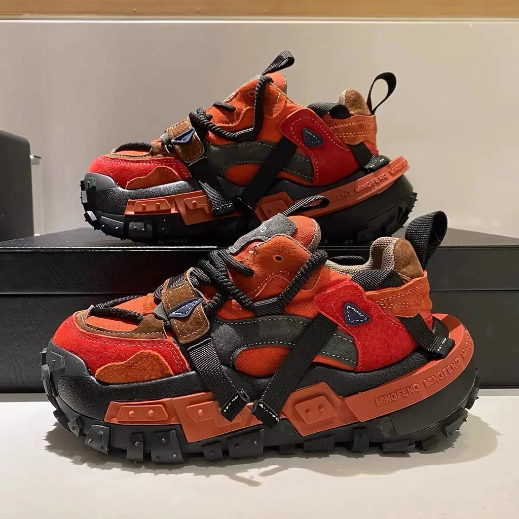 Color Block Chunky Sneaker for Men/Women Designer Bottom Running Shoes Fashion Casual Increased Internal High Platform Shoes