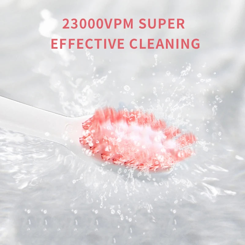 Seago Toothbrush Electric with 2 Pieces Brush Heads Waterproof IPX7 Slim Easy to Carry for Travel Adult Brush 3 Colors SG920