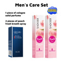 Fanzhen Men's Solid Perfume - Light and Fresh Scent, Can Be Used All over the Body, Portable Stick Design, Convenient for Travel