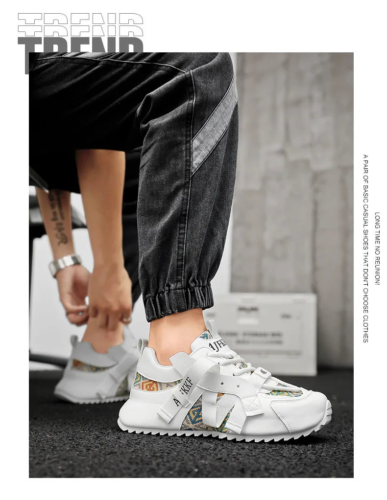 Men Comfortable Wear-resistant Sneakers Fashion Increased Breathable Sport Shoes Original Men Gump Shoes Four Seansons Versatile