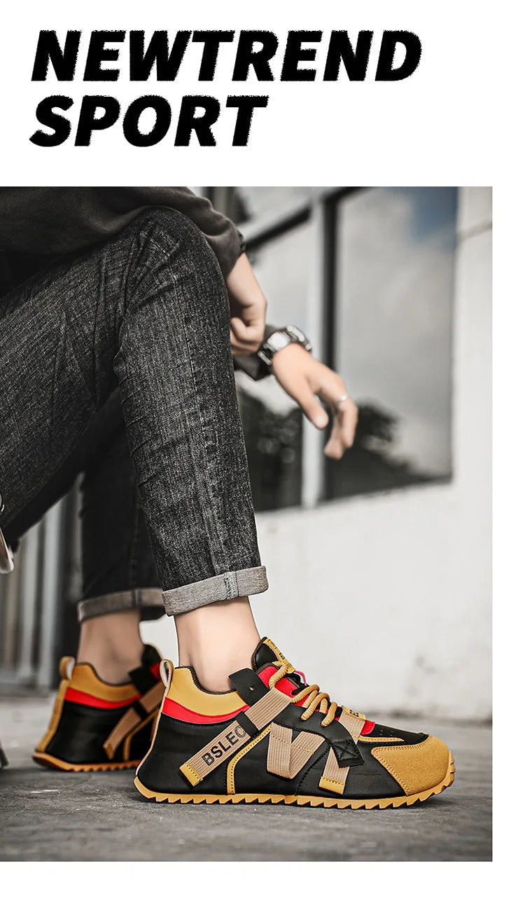 Thick Sole Four Seasons Sports Shoes Man 2026 Trend Spring Hot Sale Men's Casual Fashion Comfortable Outdoor Running Sneakers 44