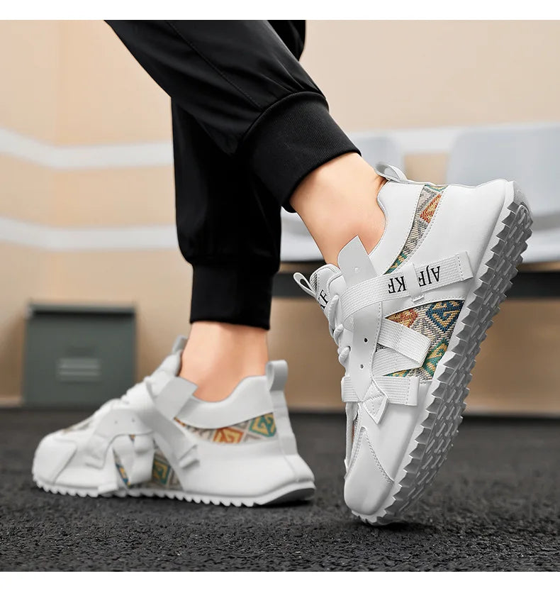 Men Comfortable Wear-resistant Sneakers Fashion Increased Breathable Sport Shoes Original Men Gump Shoes Four Seansons Versatile