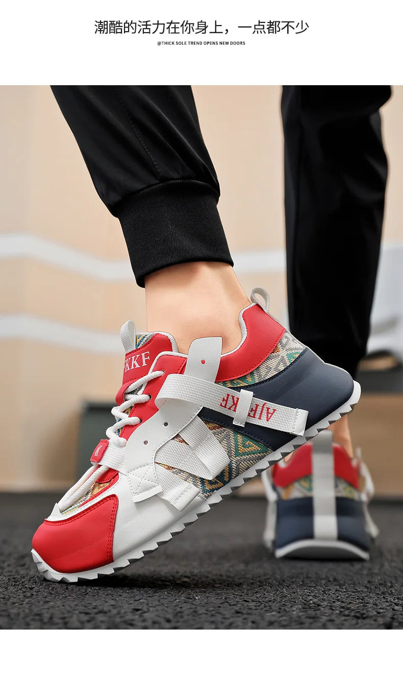 Men Comfortable Wear-resistant Sneakers Fashion Increased Breathable Sport Shoes Original Men Gump Shoes Four Seansons Versatile
