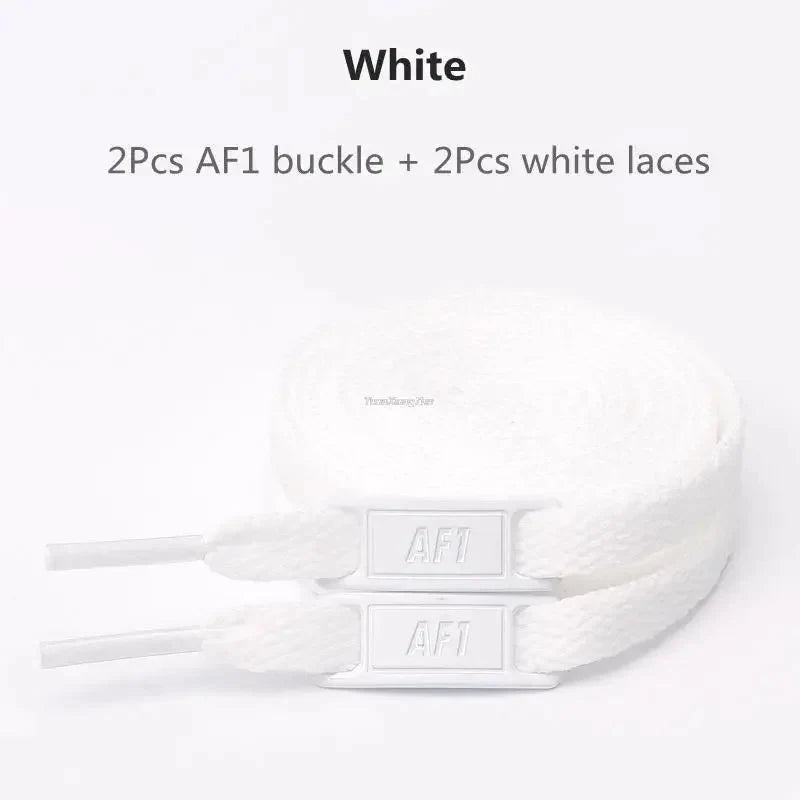 Original AF1 Shoelaces Combination White Flats Laces and Shoe Decoration Suit Sneaker Shoelace Air Force One Shoes Accessories-18