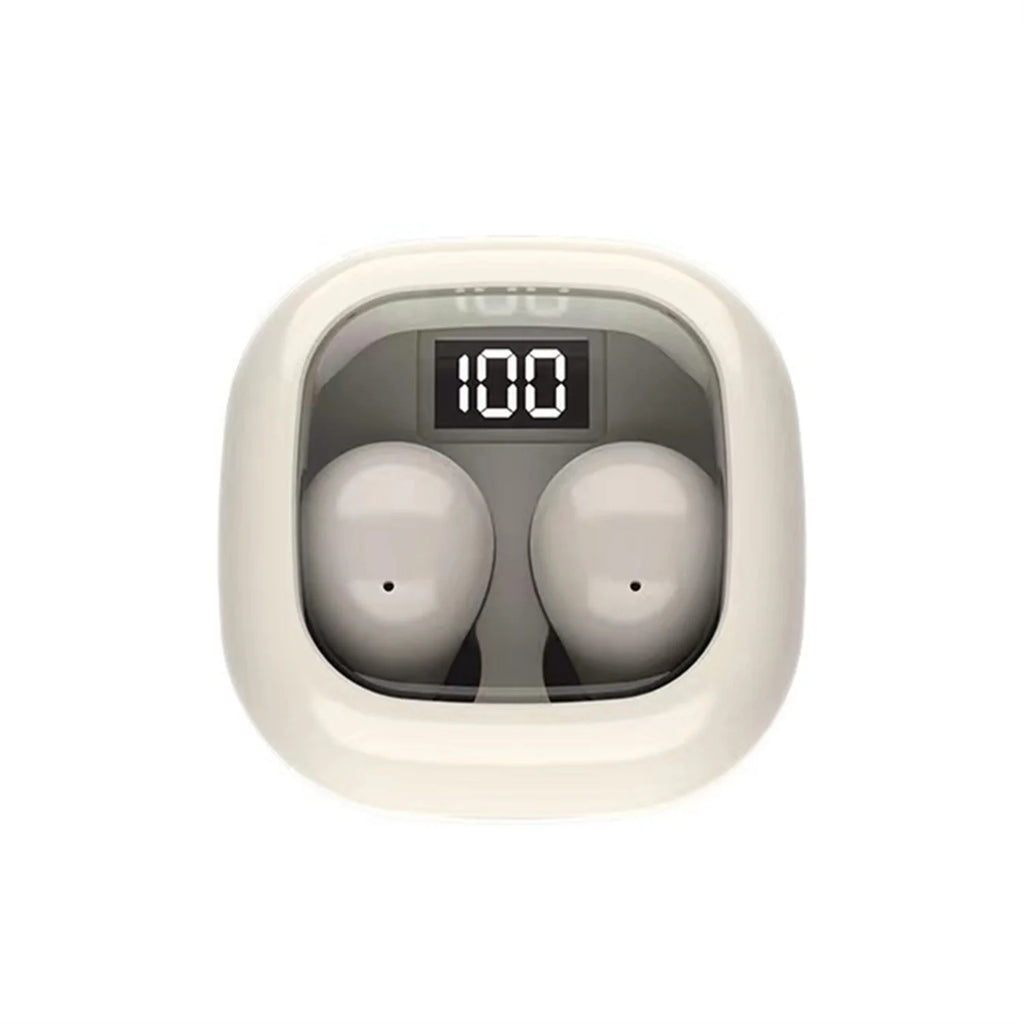 SK Small Headphones Wireless Bluetooth Headset Sport Sleeping Invisible Comfortable To Wear Bass Earbuds Earphone For All Phones
