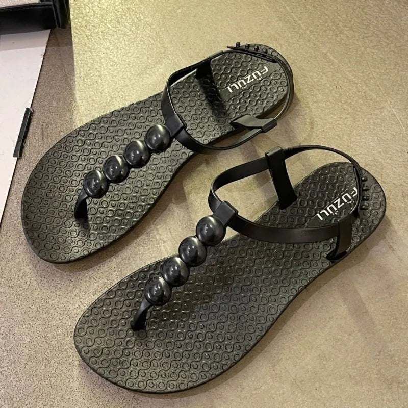 Shoes Women Sandals Summer Retro Sandals For Women Soft Women's Shoes Party Sandals Woman Casual Footwear Female Sandal Women