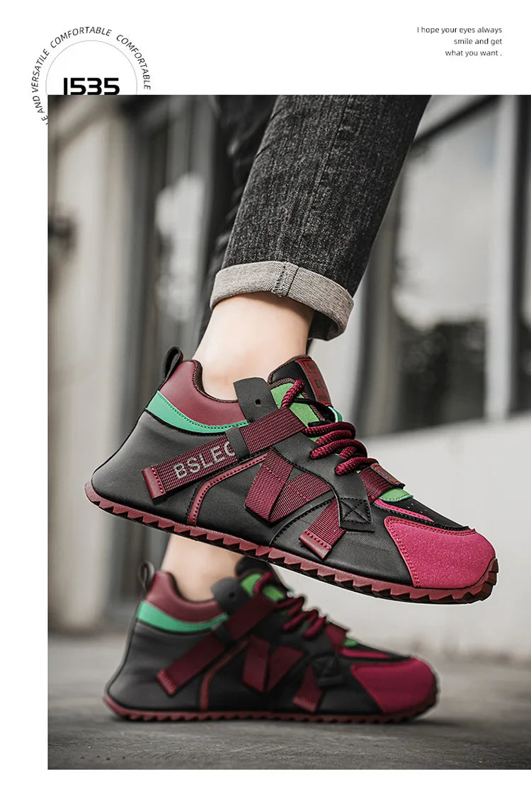 Thick Sole Four Seasons Sports Shoes Man 2026 Trend Spring Hot Sale Men's Casual Fashion Comfortable Outdoor Running Sneakers 44