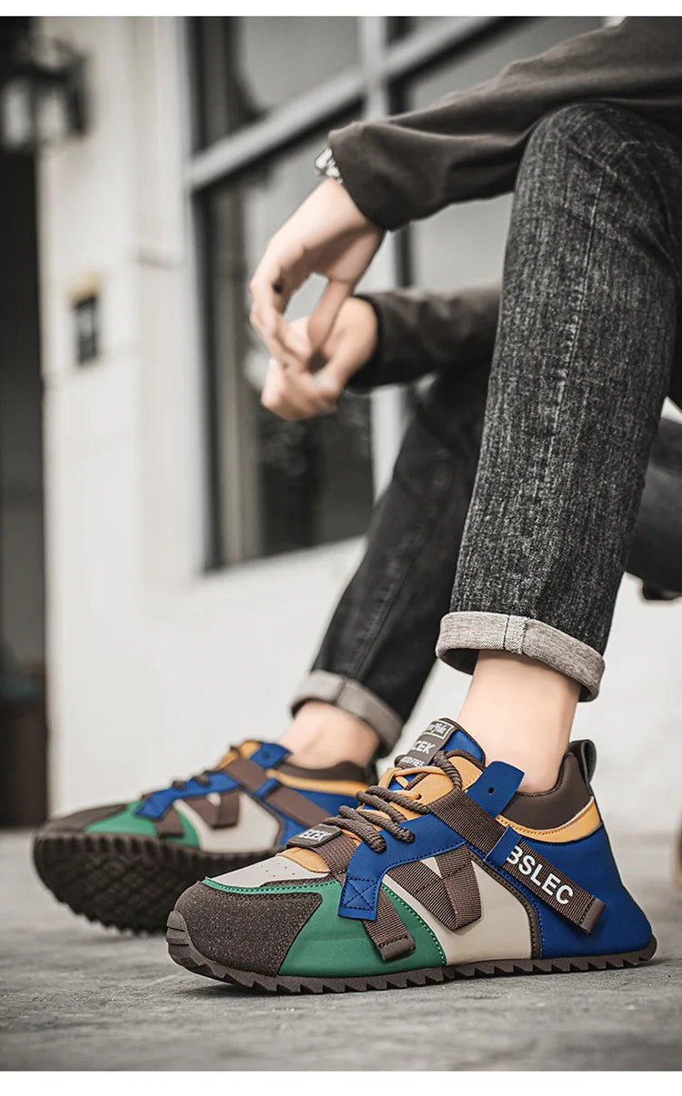 Thick Sole Four Seasons Sports Shoes Man 2026 Trend Spring Hot Sale Men's Casual Fashion Comfortable Outdoor Running Sneakers 44