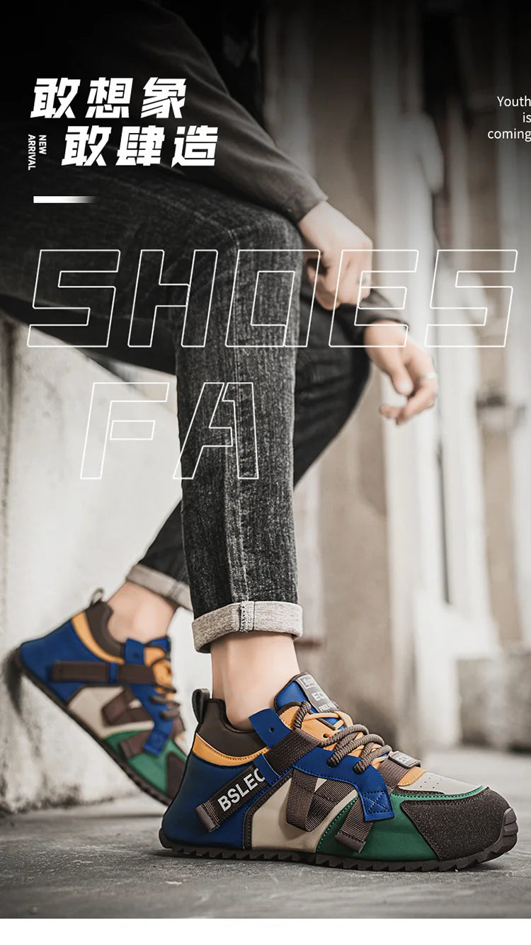 Thick Sole Four Seasons Sports Shoes Man 2026 Trend Spring Hot Sale Men's Casual Fashion Comfortable Outdoor Running Sneakers 44