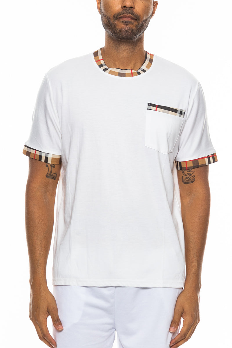 Checkered Detail TShirt-2